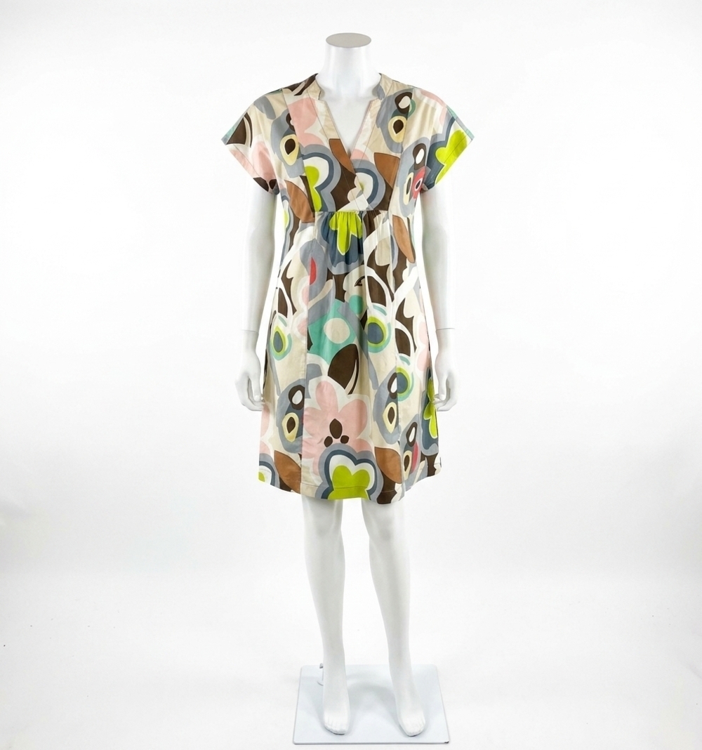 NEW IVY JANE peaches floral dress in cream